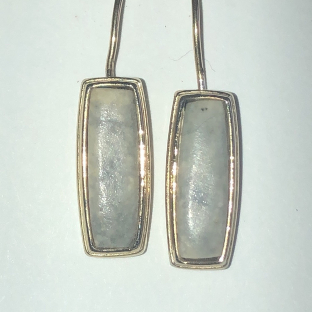 Liz Claiborne LC Gold Tone Dainty Faux Stone Pierced Earrings